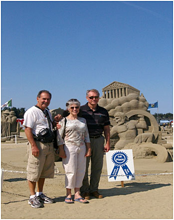Sand Castle with Larry and Julie